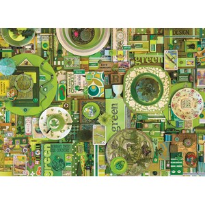 Cobble Hill (51864) - Shelley Davies: "Green" - 1000 pieces puzzle