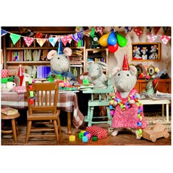 Heye (29705) - Karina Schaapman: "Mouse Mansion, Celebration" - 500 pieces puzzle