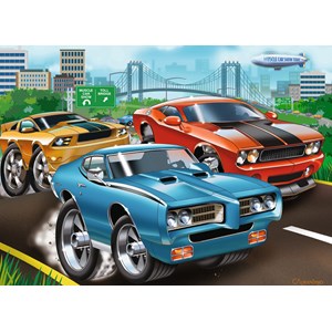 Ravensburger (09591) - "Muscle Cars" - 60 pieces puzzle