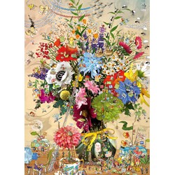 Heye (29787) - Marino Degano: "Flower's Life" - 1000 pieces puzzle