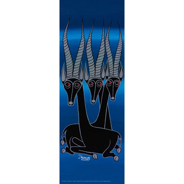 Heye (29581) - Edward Saidi Tingatinga: "Antelopes" - 75 pieces puzzle