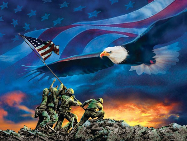 SunsOut (69038) - "Grand Old Flag" - 500 pieces puzzle