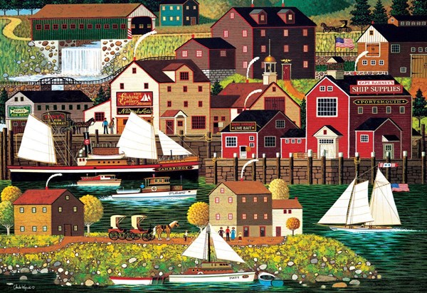 Buffalo Games (2050) - Charles Wysocki: "The Cambridge (Art & Photo)" - 2000 pieces puzzle