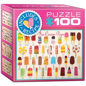 Eurographics (8104-0520) - "Ice Cream Pops" - 100 pieces puzzle