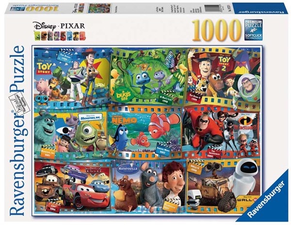 Ravensburger (19222) - "Disney Pixar Movies" - 1000 pieces puzzle