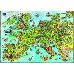 Heye (08854) - Marino Degano: "United Dragons of Europe" - 4000 pieces puzzle