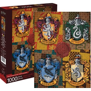 Aquarius (65303) - "Harry Potter Crests" - 1000 pieces puzzle