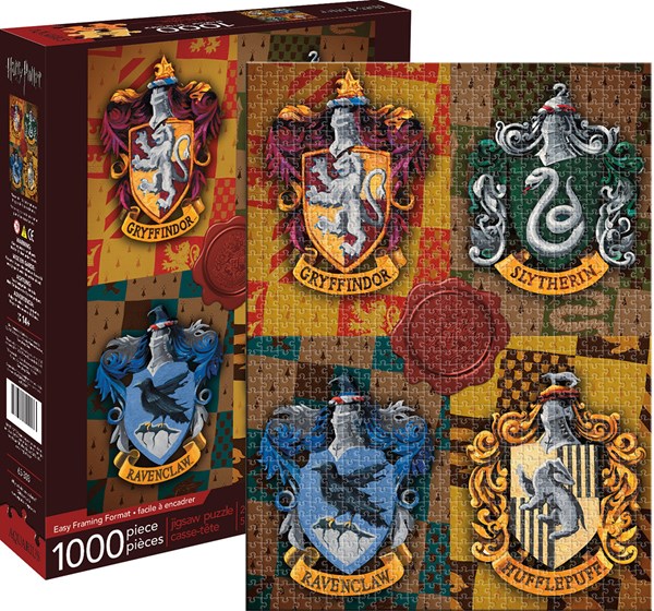 Aquarius (65303) - "Harry Potter Crests" - 1000 pieces puzzle