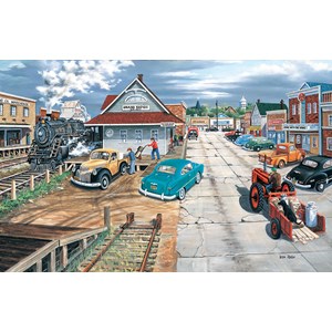 SunsOut (39751) - Ken Zylla: "Tracking Memories on Main" - 1000 pieces puzzle