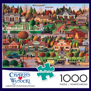 Buffalo Games (11437) - Charles Wysocki: "Labor Day in Bungalowville" - 1000 pieces puzzle