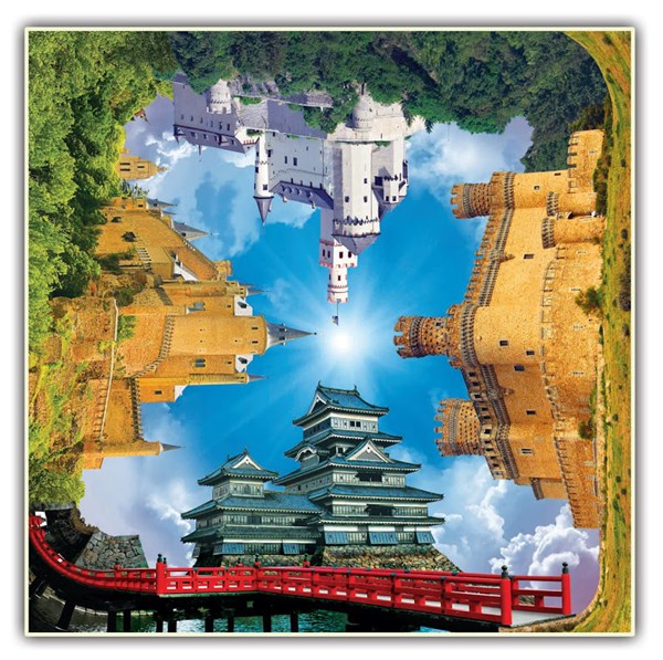 A Broader View (442) - "Castle Quartet Puzzle (4 Fronts Collection)" - 550 pieces puzzle