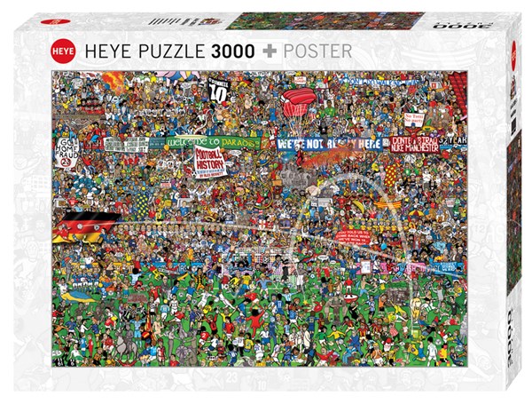 Heye (29205) - Alex Bennett: Football History + Poster - 3000 pieces  puzzle