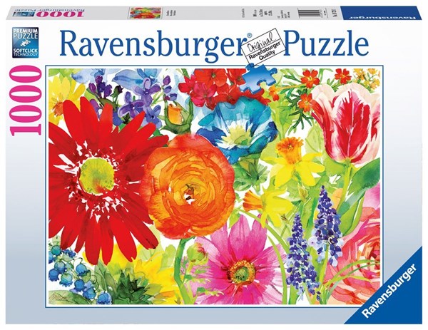 Ravensburger (19729) - "Abundant Blooms" - 1000 pieces puzzle