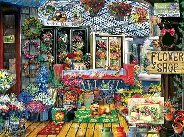 SunsOut (28731) - Tom Wood: "Fresh Flowers" - 1000 pieces puzzle