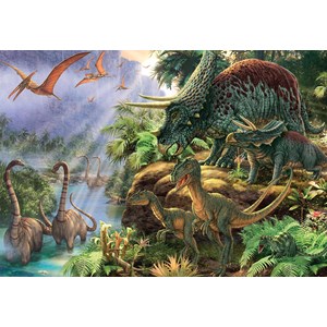 Jumbo (18378) - Steve Read: "Dinosaur Valley" - 1000 pieces puzzle