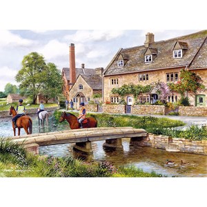 Gibsons (G5028) - Terry Harrison: "Cotswold Villages" - 1000 pieces puzzle