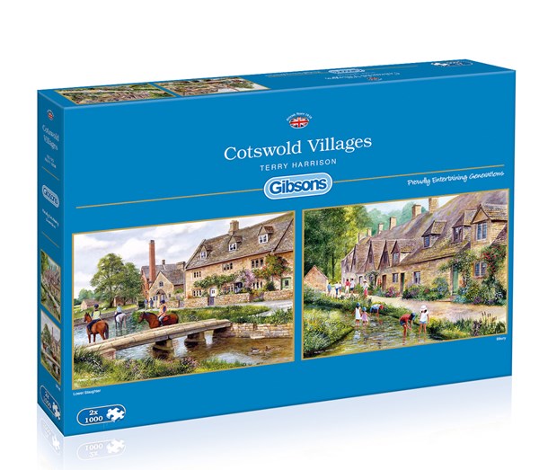 Gibsons (G5028) - Terry Harrison: "Cotswold Villages" - 1000 pieces puzzle