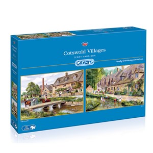 Gibsons (G5028) - Terry Harrison: "Cotswold Villages" - 1000 pieces puzzle