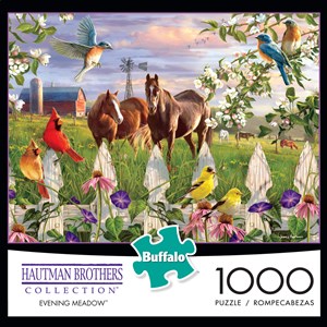 Buffalo Games (11166) - Hautman Brothers: "Evening Meadow" - 1000 pieces puzzle