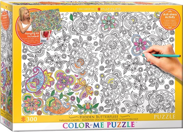 Eurographics (6033-0883) - "Hidden Butterflies" - 300 pieces puzzle