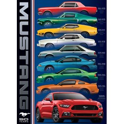 Eurographics (6000-0699) - "Ford Mustang 9 Model" - 1000 pieces puzzle