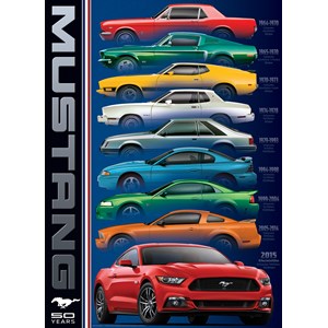 Eurographics (6000-0699) - "Ford Mustang 9 Model" - 1000 pieces puzzle