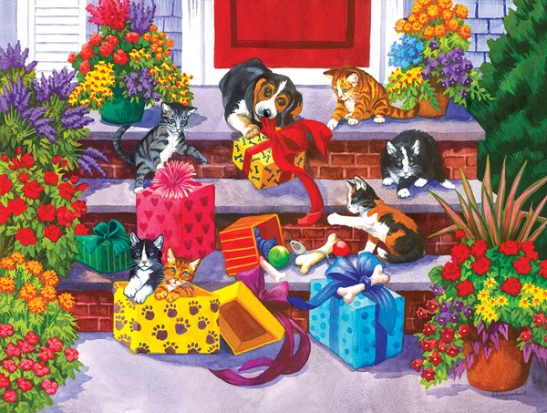 SunsOut (62906) - Nancy Wernersbach: "Time for Toys and Treats" - 1000 pieces puzzle