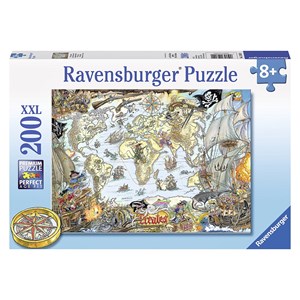 Ravensburger (12802) - "Pirate Map" - 200 pieces puzzle