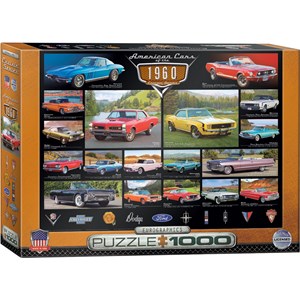 Eurographics (6000-0677) - "American Cars of the 1960's" - 1000 pieces puzzle