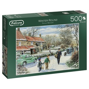 Falcon (11100) - Trevor Mitchell: "Winter Round" - 500 pieces puzzle
