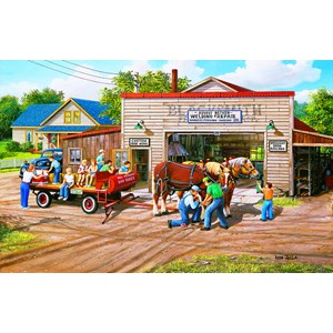 SunsOut (39938) - Ken Zylla: "Lunch Break and Repair" - 1000 pieces puzzle