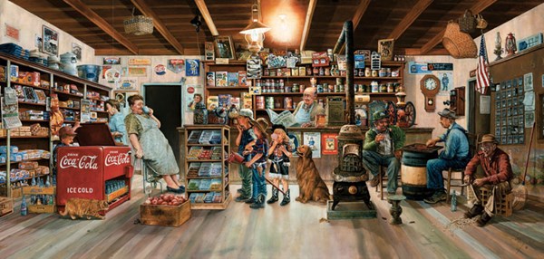 SunsOut (25241) - Les Ray: "Little Shoppers" - 1000 pieces puzzle