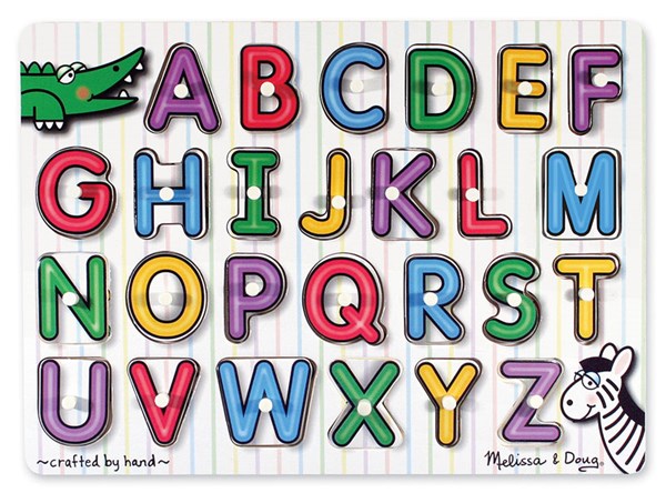 Melissa and Doug (3272) - "See-Inside Alphabet" - 26 pieces puzzle