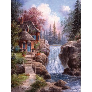 SunsOut (48371) - Dennis Lewan: "Tranquility Falls" - 1000 pieces puzzle