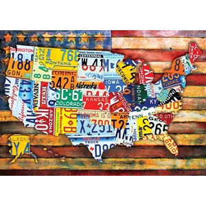 Buffalo Games (2483) - "Road Trip U.S.A." - 300 pieces puzzle