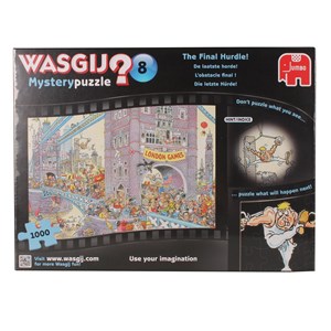 Jumbo (17230) - "Wasgij Mystery Puzzle No.8 The Final Hurdle!" - 1000 pieces puzzle