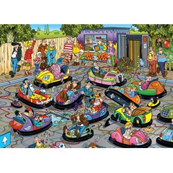 Jumbo (19037) - Jan van Haasteren: "The Fair, Bumper Cars" - 150 pieces puzzle