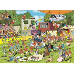 Jumbo (19020) - Jan van Haasteren: "Chaos on the Field" - 150 pieces puzzle
