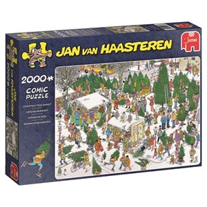 Jumbo (19062) - Jan van Haasteren: "Christmas Tree Market" - 2000 pieces puzzle