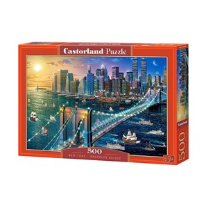 Castorland (B-52646) - "New York - Brooklyn Bridge" - 500 pieces puzzle