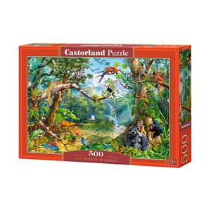 Castorland (B-52776) - "Life Hidden in Jungle" - 500 pieces puzzle