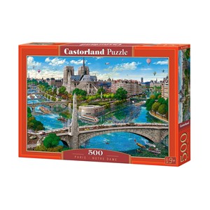 Castorland (B-52653) - "Paris, Notre Dame" - 500 pieces puzzle