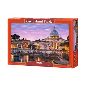 Castorland (B-52493) - "View of the Vatican" - 500 pieces puzzle