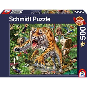 Schmidt Spiele (58226) - "Tiger Attack" - 500 pieces puzzle