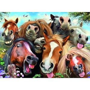 Ravensburger (14763) - "Horses Selfie" - 500 pieces puzzle