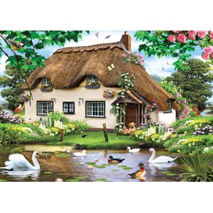 Falcon (11014) - "Swan Cottage" - 500 pieces puzzle