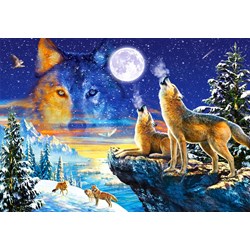 Castorland (C-103317) - "Howling Wolves" - 1000 pieces puzzle