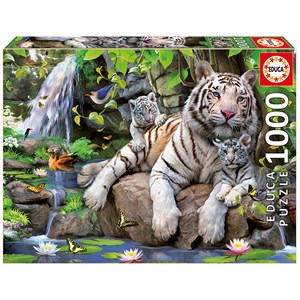 Educa (14808) - "White Tiger" - 1000 pieces puzzle
