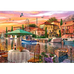 Castorland (B-52912) - "Sunset Harbour" - 500 pieces puzzle