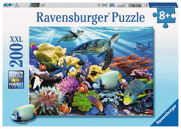 Ravensburger (12608) - Howard Robinson: "Ocean Turtles" - 200 pieces puzzle